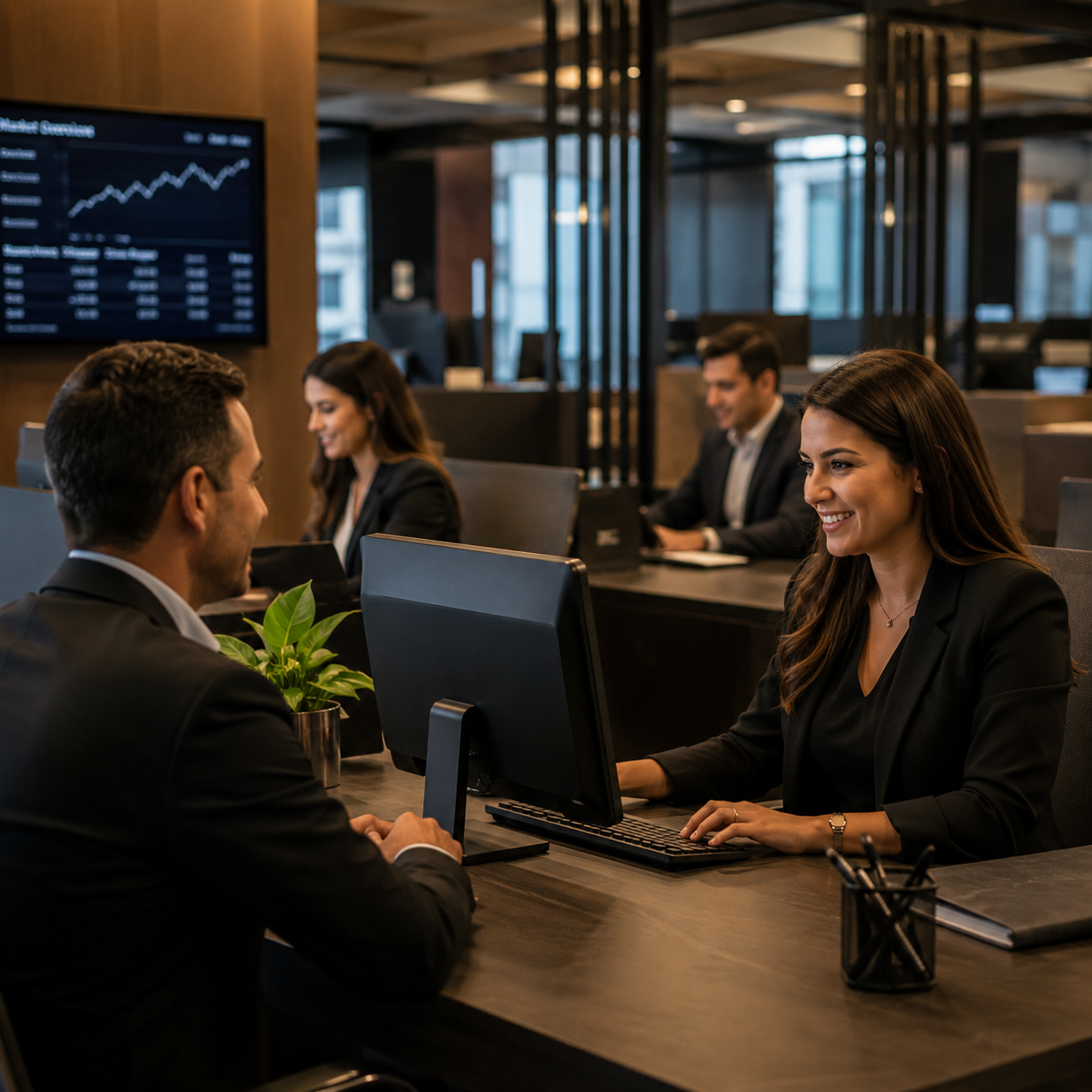 Consultor da Nexus Capital realizando atendimento